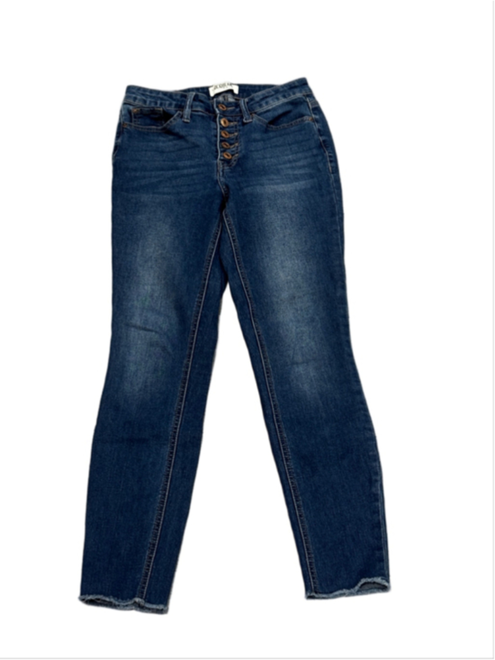 Zco Simple Button Fly Skinny Ankle Jeans